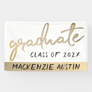 Graduate Gold Script   Klassischer Brush mit dem J Banner