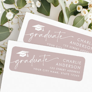 Graduate Graduate Cap Rose Taupe Rücksendeadresse