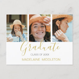 Graduate Graduate Party Foto Moderne Einladung