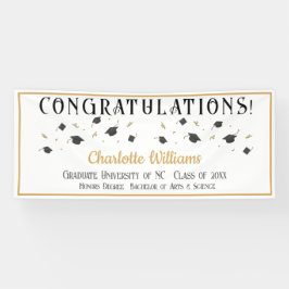 Graduate Gratulationen Banner mit Namen