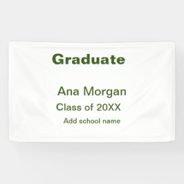 Graduate hinzufügen Namen Schule Namen Klasse von  Banner