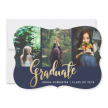 Graduate Imitats Gold Foil Script Foto | Marinebla