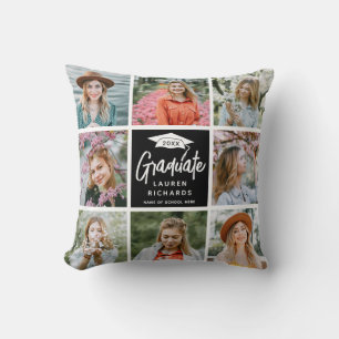 Graduate Keepake 8 Foto Collage & Quote Geschenk Kissen