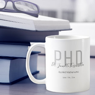 Graduate Keepake Black Gray Name Grad Doktortitel Kaffeetasse