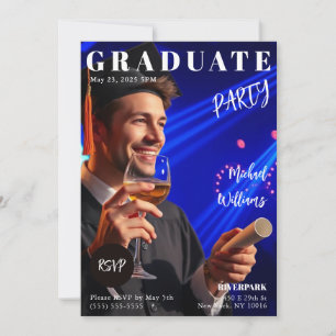 Graduate Magazine Cover Einladung