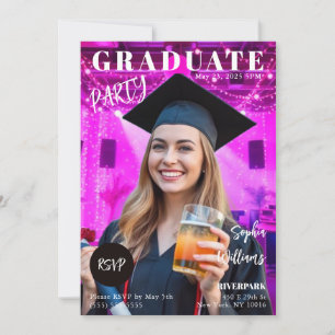 Graduate Magazine Cover Einladung