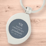 Graduate Modern Minimalist Simple Chic Graduation Schlüsselanhänger<br><div class="desc">Design is composed of serif typography on a simple background. 

Available here:
http://www.zazzle.com/store/selectpartysupplies</div>