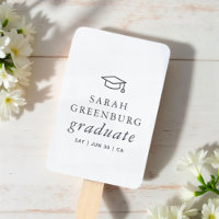 Graduate Modern Minimalistisch Simple Chic Abschlu
