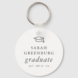 Graduate Modern Minimalistisch Simple Chic Abschlu Schlüsselanhänger