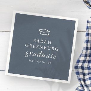 Graduate Modern Minimalistisch Simple Chic Abschlu Serviette