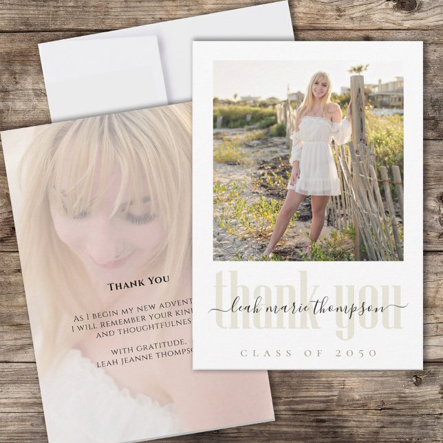 Graduate Modern Simple Trendy Minimalistisch Danke (Von Creator hochgeladen)