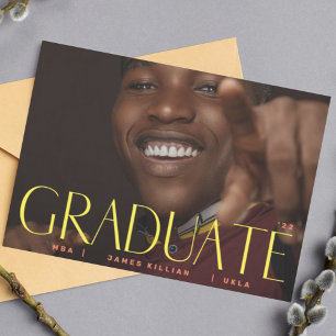 GRADUATE Mute Moderne Uni Foto Ankündigung