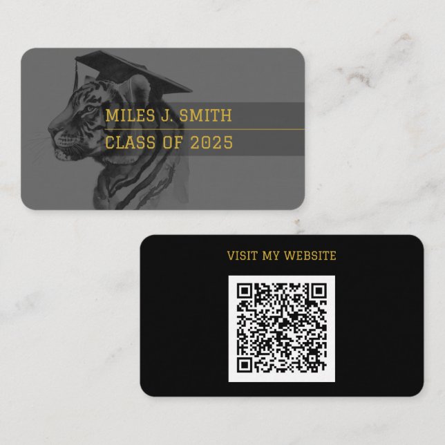 Graduate Name Card Visitenkarte (Vorne/Hinten)
