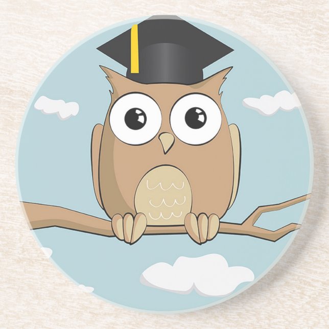 Graduate Owl Getränkeuntersetzer (Vorne)