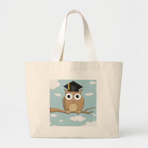 Graduate Owl Jumbo Stoffbeutel