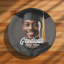 Graduate Photo Bold Script Graduation Party