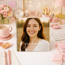 Graduate photo script senior year notizbuch