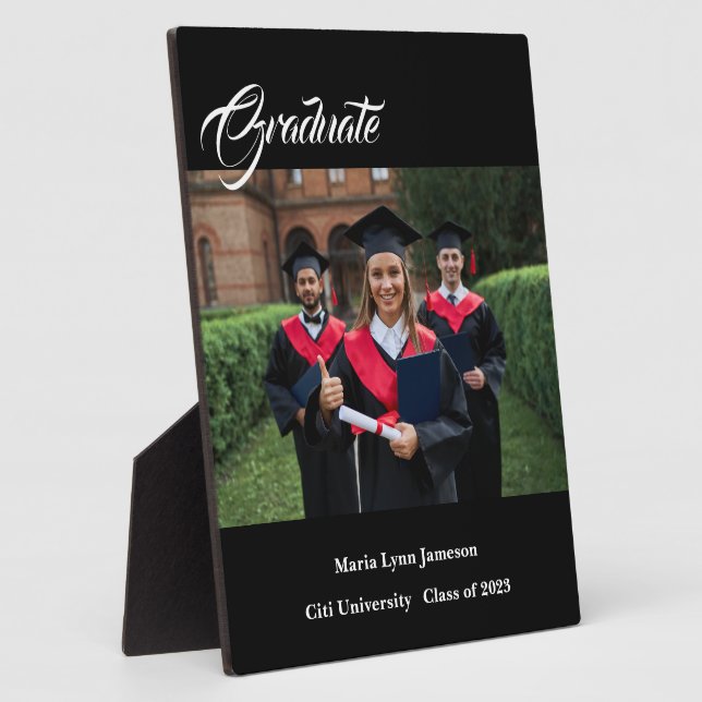 Graduate Plaque Fotoplatte (Seite)
