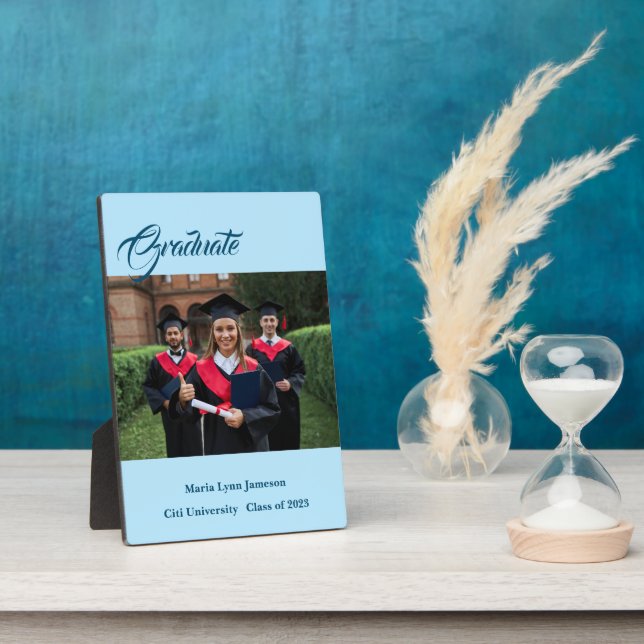 Graduate Plaque Fotoplatte (Seite)