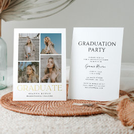 Graduate Prestige Abschluss Foto Einladung