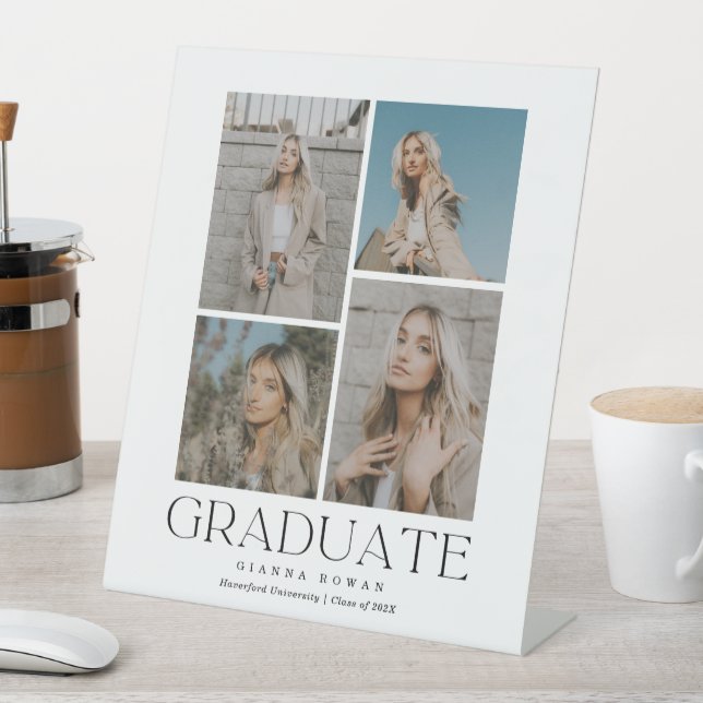 Graduate Prestige Abschluss Foto Einladung Sockelschild (In Situ)