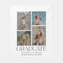 Graduate Prestige Foto Collage Blanket Fleecedecke