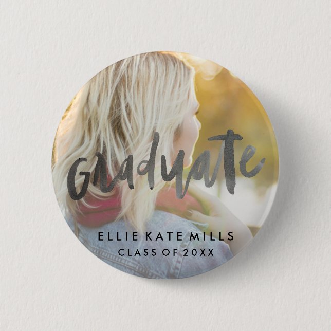 Graduate | Schaltfläche Abschluss Foto Button (Vorderseite)