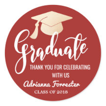 Graduate Script | | Danke Dark Red
