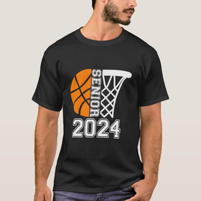 Graduate Senior Class Of 2024 Basketball Player Gr T-Shirt (Vorderseite)