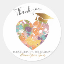 Graduate Tassel Mütze Gold gelb Danke