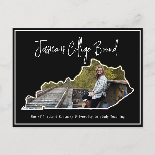 Graduate Uni Bound Kentucky Postkarte (Vorderseite)