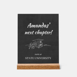 Graduate's Next Chapter Starts at Acrylschild