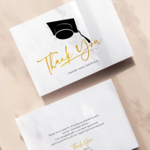 Graduation 2023 Minimalist Grad Script Thank You