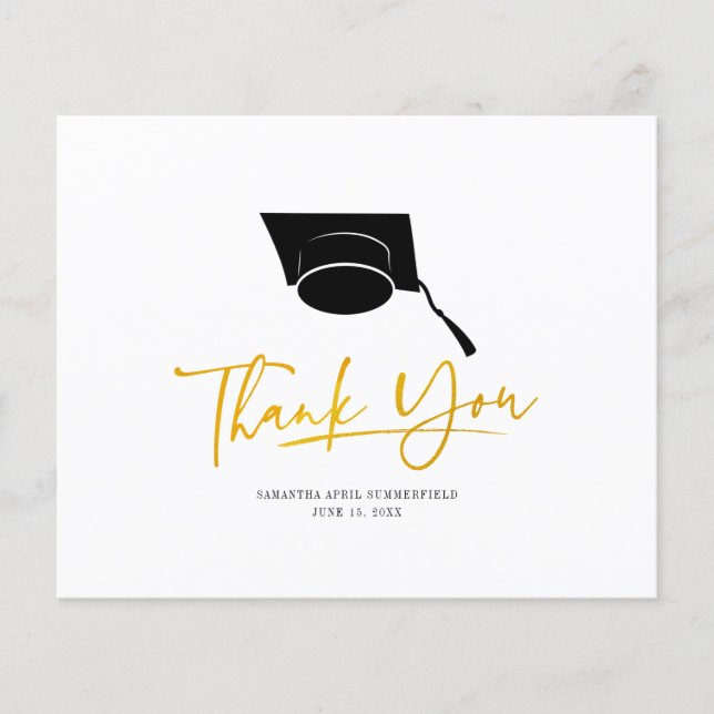 Graduation 2024 Carte de remerciements personnalis (Devant)