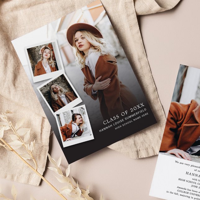 Graduation 2025 Multi Photo Grad Faire-part (Créateur téléchargé)