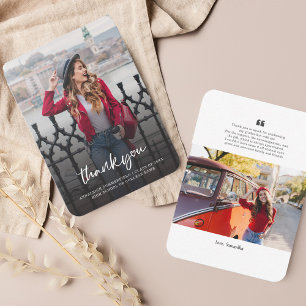 Graduation 2025 Photo Grad Carte de remerciements