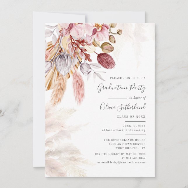 Graduation 2025 Photo Grad Party Invitation (Devant)