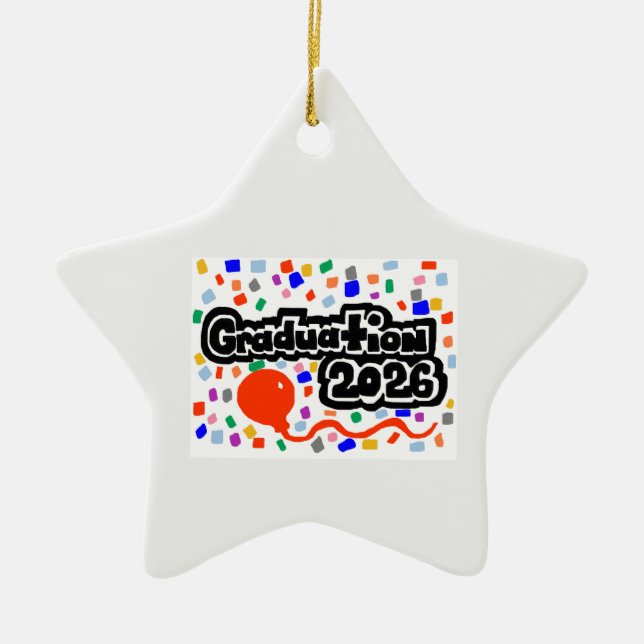 Graduation 2026  keramik ornament (Vorne)
