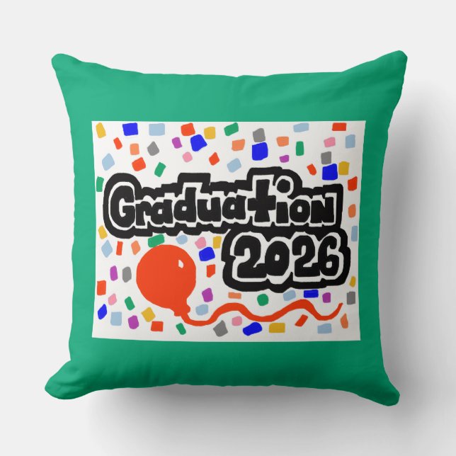 Graduation 2026 kissen (Vorderseite)