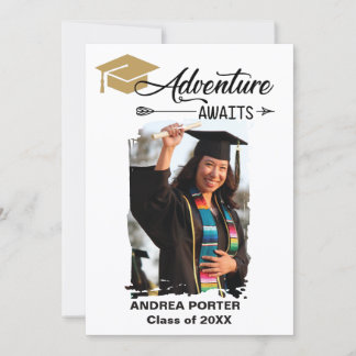 Graduation Adventure Awaits Party Invitation
