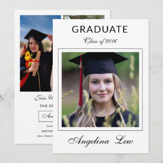 Graduation Announcement Card Template Ankündigung