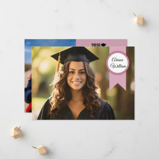 Graduation Announcement Card Template Ankündigung
