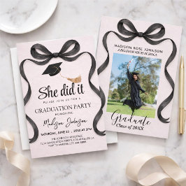 Graduation announcement class of 2026 einladung