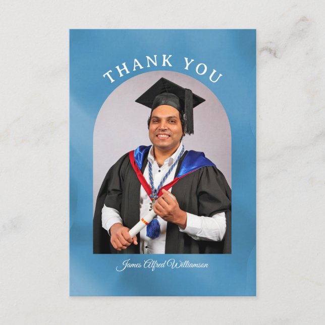 Graduation Arch Thank You card Karte (Vorderseite)