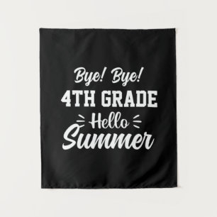 Graduation Art   4th Grade Hello Summer Wandteppich
