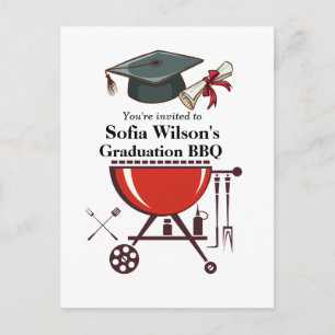 Graduation BBQ invitation, Grand party Invitation