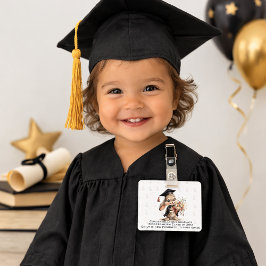 Graduation Bunny Badge Clip – Cute Diploma Pattern Ausweis