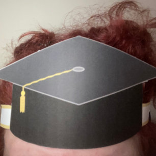 Graduation Cap Black Paper Hat geschnitten Make We