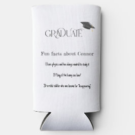 Graduation Cap Fun Fakten 2023 Selters Dosenkühler