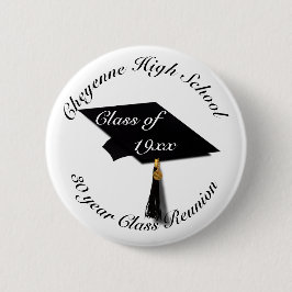 Graduation Cap - High School Reunion Button